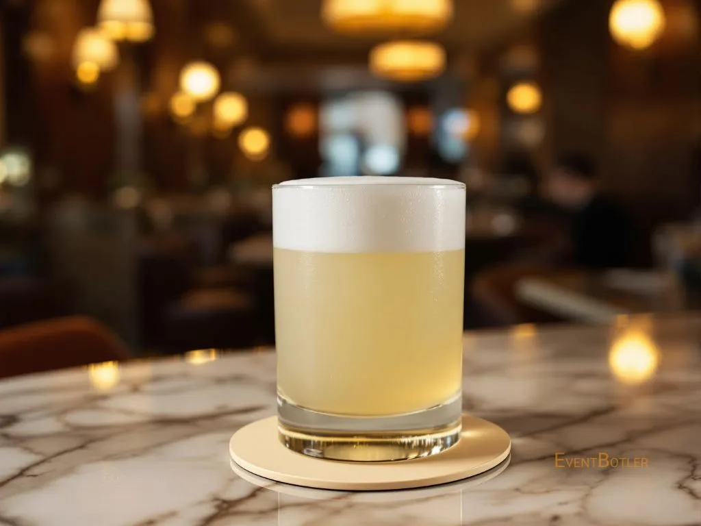 A perfect balance of whisky, lemon and sugar, with a touch of egg white for added sweetness.